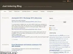 Sites similar to justtinkering.wordpress.com