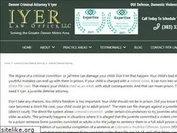 Sites similar to juvenilecrimesattorneydenver.com