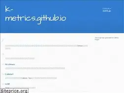 Sites similar to k-metrics.github.io