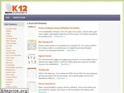 Sites similar to k12mathworksheets.com