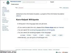 Sites similar to kaa.wikiquote.org