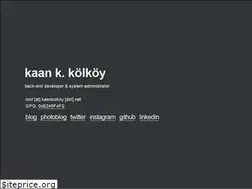Sites similar to kaankolkoy.net
