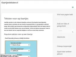 Sites similar to kaartjesteksten.nl