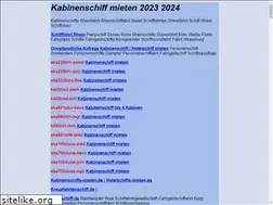 Sites similar to kabinenschiff.de
