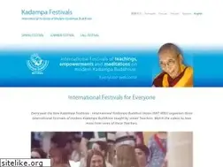 Sites similar to kadampafestivals.org