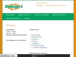 Sites similar to kadingers.com