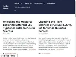 Sites similar to kafkamaine.com