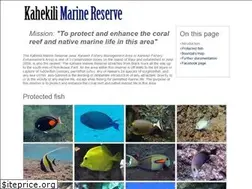 Sites similar to kahekilimarinereserve.com