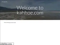 Sites similar to kahhoe.com