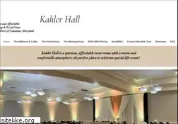Sites similar to kahlerhall.org