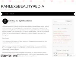 Sites similar to kahlexsbeautypedia.wordpress.com