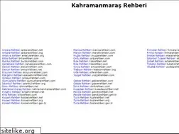 Sites similar to kahramanmarasrehberi.com