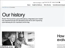 Sites similar to kaiserpermanentehistory.org
