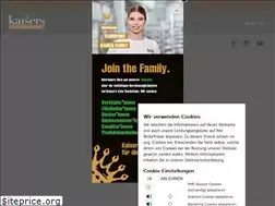Sites similar to kaisers-backstube.de