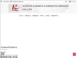 Sites similar to kaishungarments.com