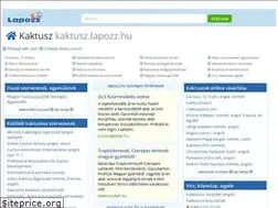 Sites similar to kaktusz.lapozz.hu