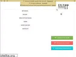 Sites similar to kalappmuvek.hu