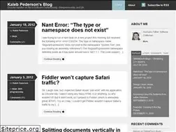 Sites similar to kalebpederson.com