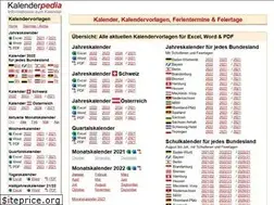 Sites similar to kalenderpedia.de
