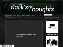 Sites similar to kaliksthoughts.blogspot.com