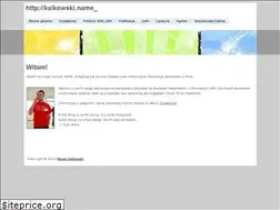 Sites similar to kalkowski.name
