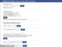 Sites similar to kalkulatorprocentowy.com