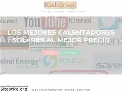 Sites similar to kalorsol.com