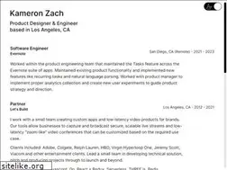 Sites similar to kameronzach.com
