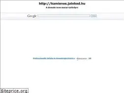 Sites similar to kamionos.jatekod.hu