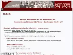 Sites similar to kammerchor-fuerstenwalde.de
