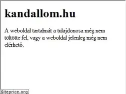 Sites similar to kandallom.hu