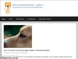 Sites similar to kannichmeinemhund.de