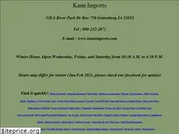 Sites similar to kannimports.com