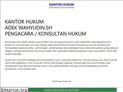 Sites similar to kantorhukum.net