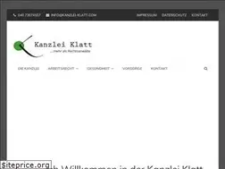 Sites similar to kanzlei-klatt.com