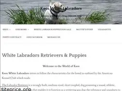 Sites similar to kaoswhitelabradors.com