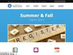 Sites similar to kapiolani.hawaii.edu