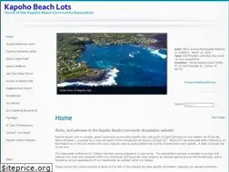 Sites similar to kapohobeachlots.info