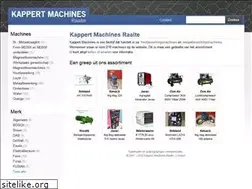 Sites similar to kappertmachines.nl