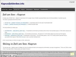 Sites similar to kaprunzellamsee.info