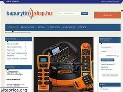 Sites similar to kapunyitoshop.hu