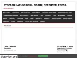 Sites similar to kapuscinski.info