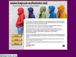 Sites similar to kapuze-aufsetzen.net