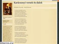 Sites similar to karacsonyiversekesdalok.blog.hu
