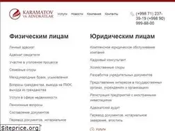 Sites similar to karamatov.uz
