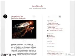 Sites similar to karanlikayetler.wordpress.com