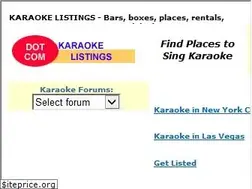 Sites similar to karaokelistings.com