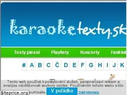 Sites similar to karaoketexty.sk