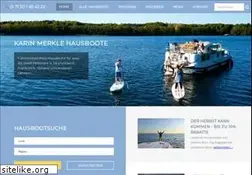 Sites similar to karinmerkle-hausboote.de