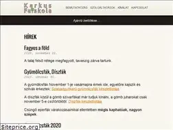 Sites similar to karkusfaiskola.hu